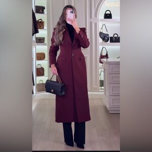 Zara Deep Red Trench Coat